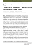 Conservation and monitoring of a persecuted African lion population