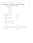 ExamView - Geometry - Review Semester 1 Final Chapter 1 .tst