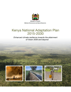 Kenya National Adaptation Plan 2015-2030