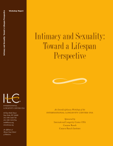 Intimacy and Sexuality: Toward a Lifespan Perspective