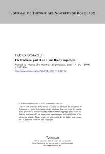 The fractional part of n+ ø and Beatty sequences