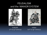 FEUDALISM and the MANOR SYSTEM