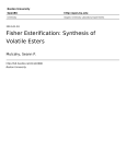 Fisher Esterification - OpenBU