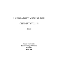 laboratory manual for chemistry 321h 2003