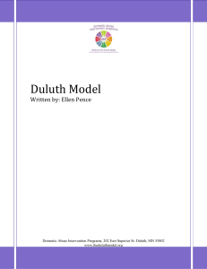 Duluth Model - Domestic Abuse Intervention Programs