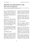 proper environment for potato storage