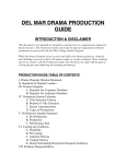 del mar drama production guide