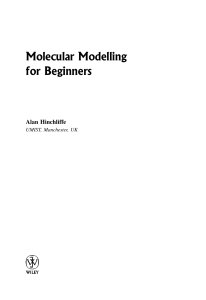 Molecular Modelling for Beginners