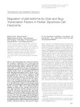 Regulation of p63 Isoforms by Snail and Slug Transcription Factors