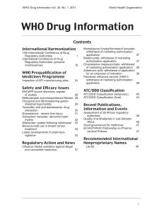 WHO Drug Information - World Health Organization