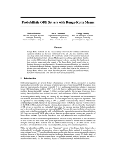 Probabilistic ODE Solvers with Runge-Kutta Means