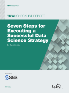 Seven Steps for Executing a Successful Data Science Strategy