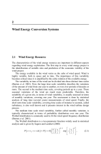 2 Wind Energy Conversion Systems