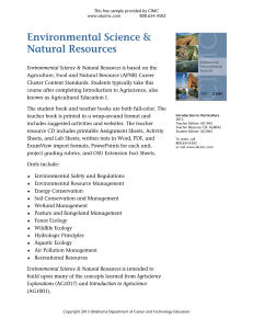 Environmental Science - Oklahoma Department of Career and