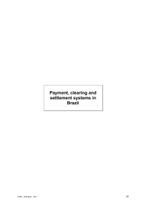Payment, clearing and settlement systems in Brazil