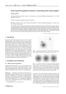 Early-type dwarf galaxies in clusters - ARI