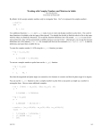 Working with Complex Numbers and Matrices in Scilab