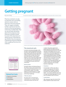 Getting pregnant - Pharmaceutical Society of Australia