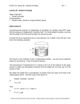 Lecture 26 - Pascal`s Principle