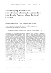 Platinum-group Elements and Microstructures of