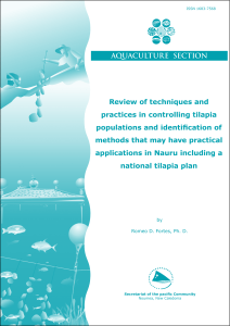 Review of techniques and practices in controlling tilapia populations
