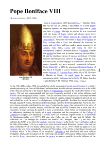 Pope Boniface VIII - Departamento de Patologia da Faculdade de