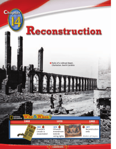 Chapter 14: Reconstruction