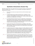 Symbiotic Interactions Answer Key