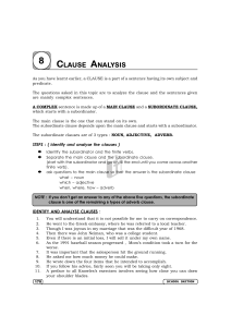 clause analysis - mt