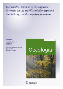 Inconsistent impacts of decomposer diversity on the stability of