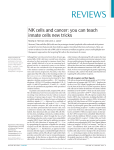 NK cells and cancer: you can teach innate cells