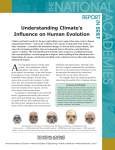 Understanding Climate`s Influence on Human Evolution