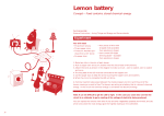 Lemon battery