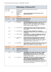 Wednesday, 8 February 2017 - 6th International Sea Duck Conference