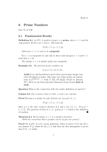 6 Prime Numbers