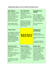 menu of activities for word study
