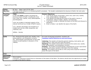 Layers of the Earth