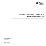 Solaris Security Toolkit 4.2 Reference Manual