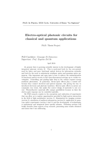 Electro-optical photonic circuits for classical and