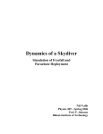 Dynamics of a Skydiver