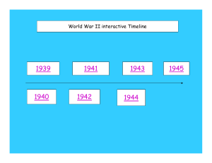 Leslie Speller`s War - WWII Interactive Timeline