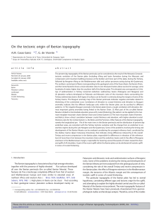 On the tectonic origin of Iberian topography - E