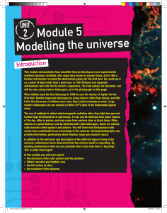 Module 5 Modelling the universe - Pearson Schools and FE Colleges