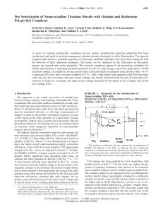 Dye Sensitization of Nanocrystalline Titanium Dioxide with Osmium