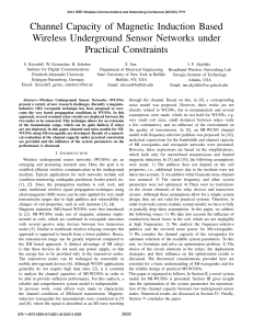 Channel Capacity of Magnetic Induction Based Wireless