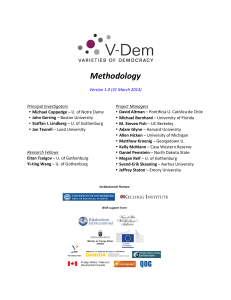 V_Dem Methodology (31Mar2014) - V-Dem