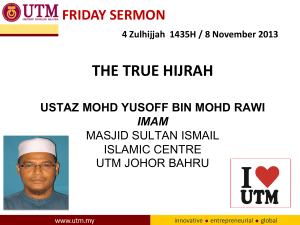 the true hijrah