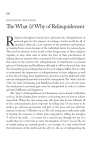The What and Why of Relinquishment