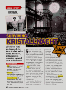Surviving Kristallnacht