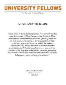 music and the brain - College of Natural Sciences
